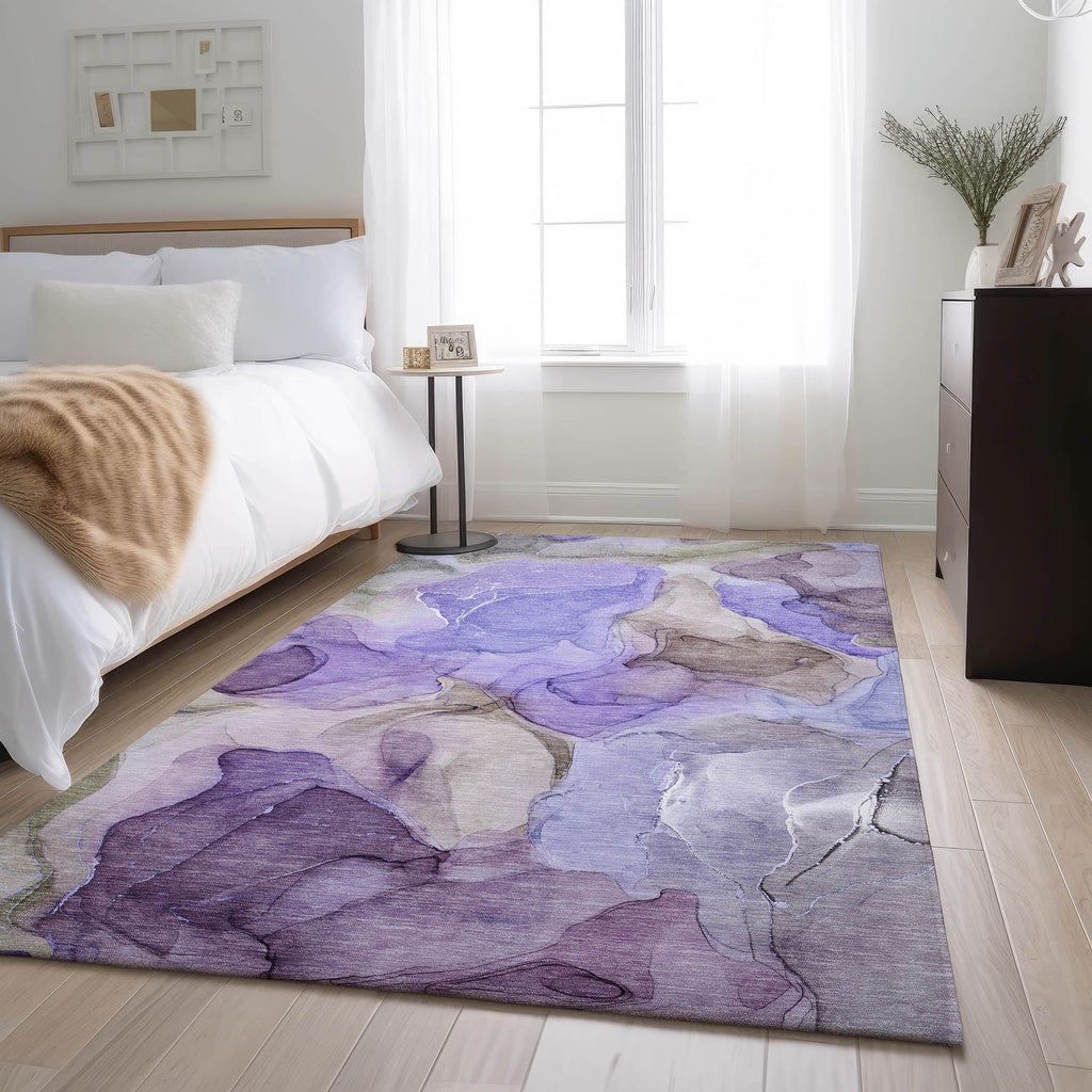 addison mayfield amf504 purple rug
