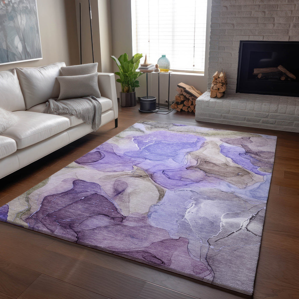 addison mayfield amf504 purple rug