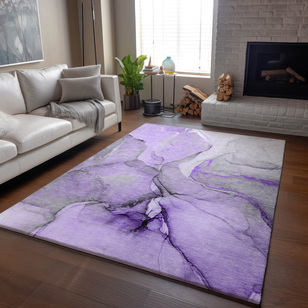addison mayfield amf506 purple rug