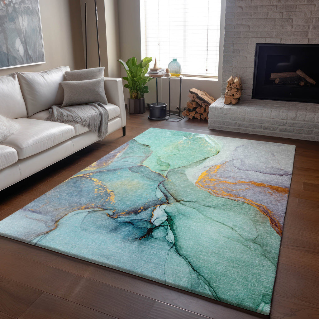 addison mayfield amf506 teal rug
