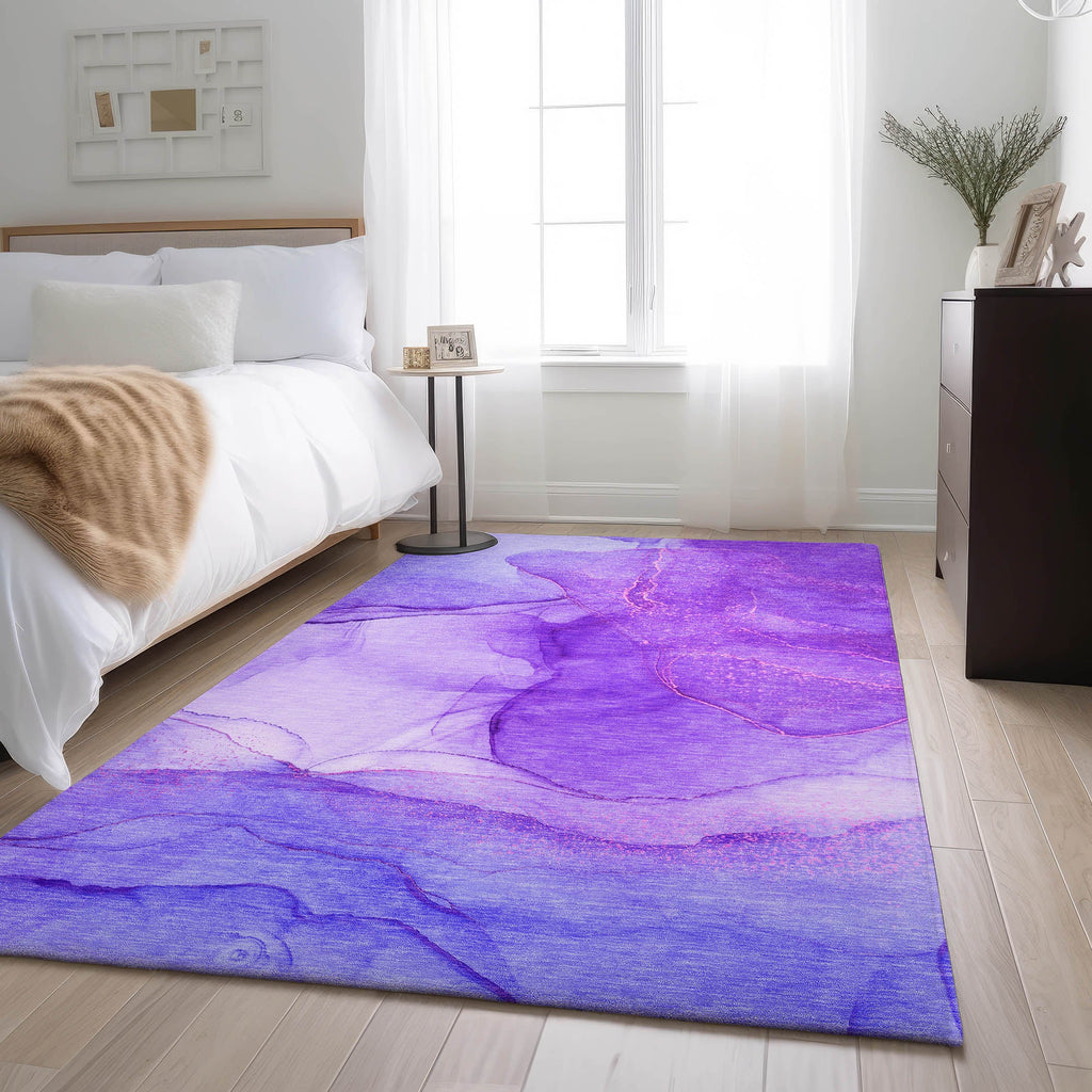 addison mayfield amf507 purple rug