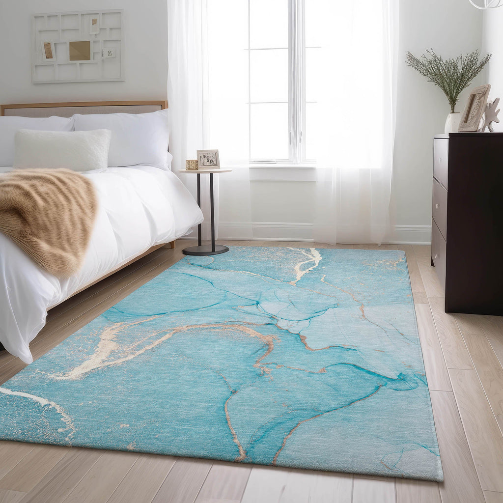 addison mayfield amf510 teal rug
