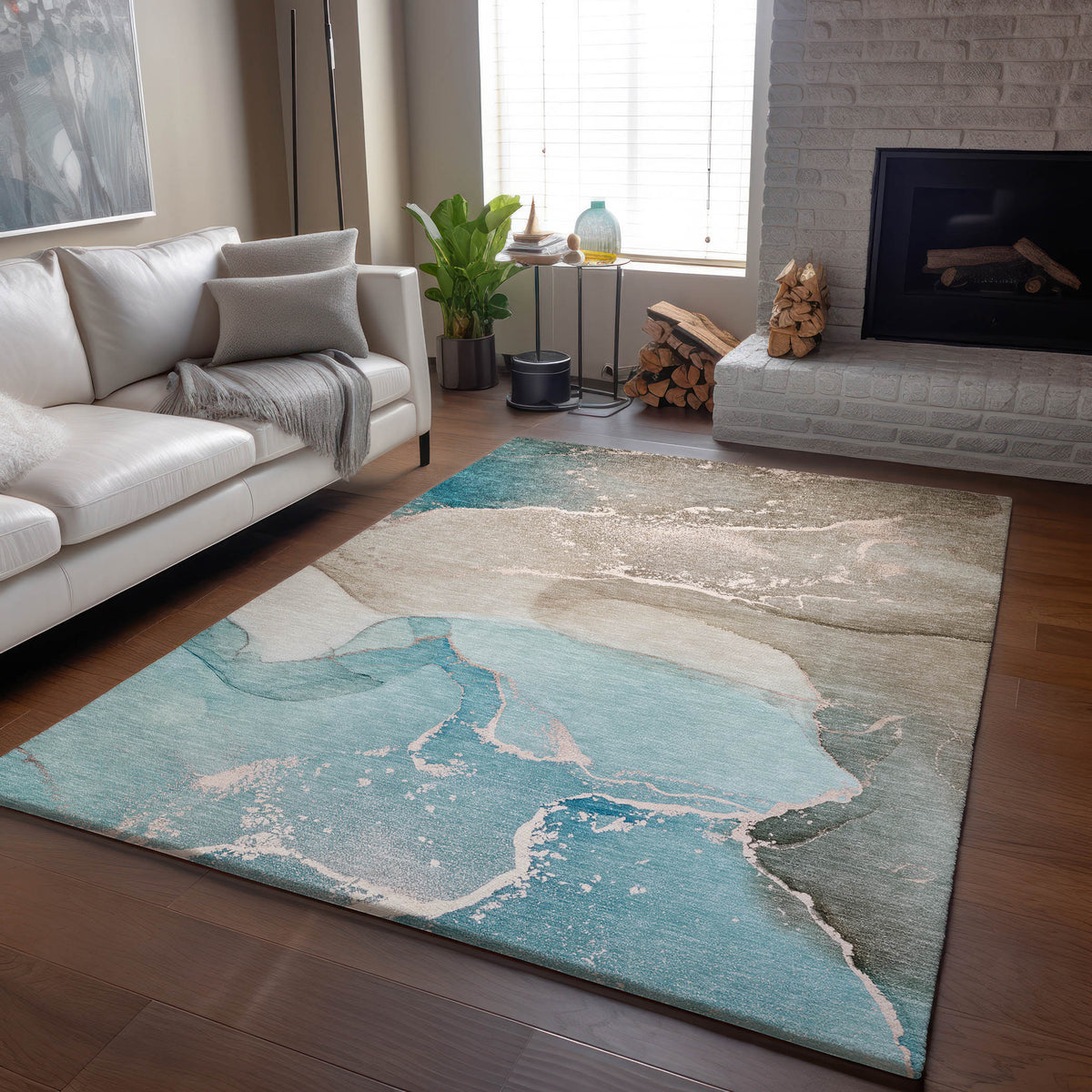 addison mayfield amf517 teal rug