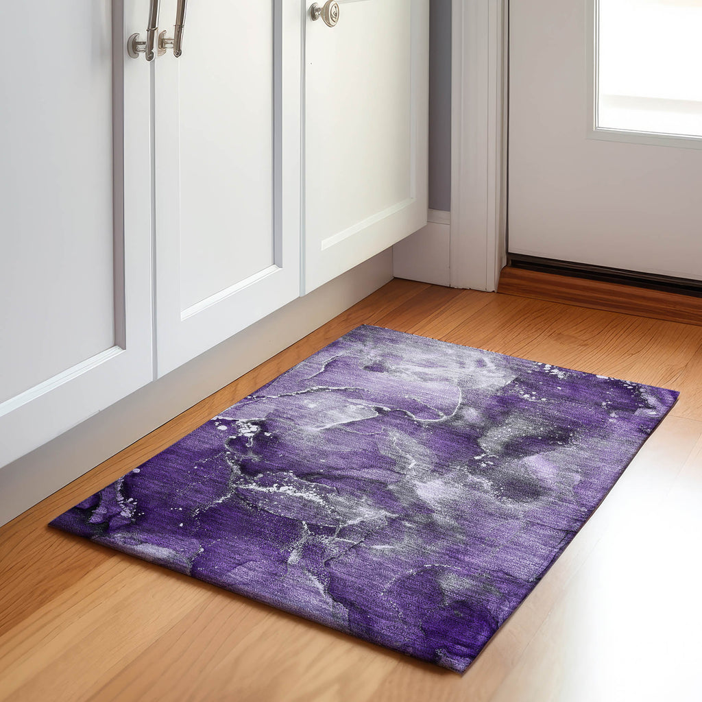 addison mayfield amf518 purple rug
