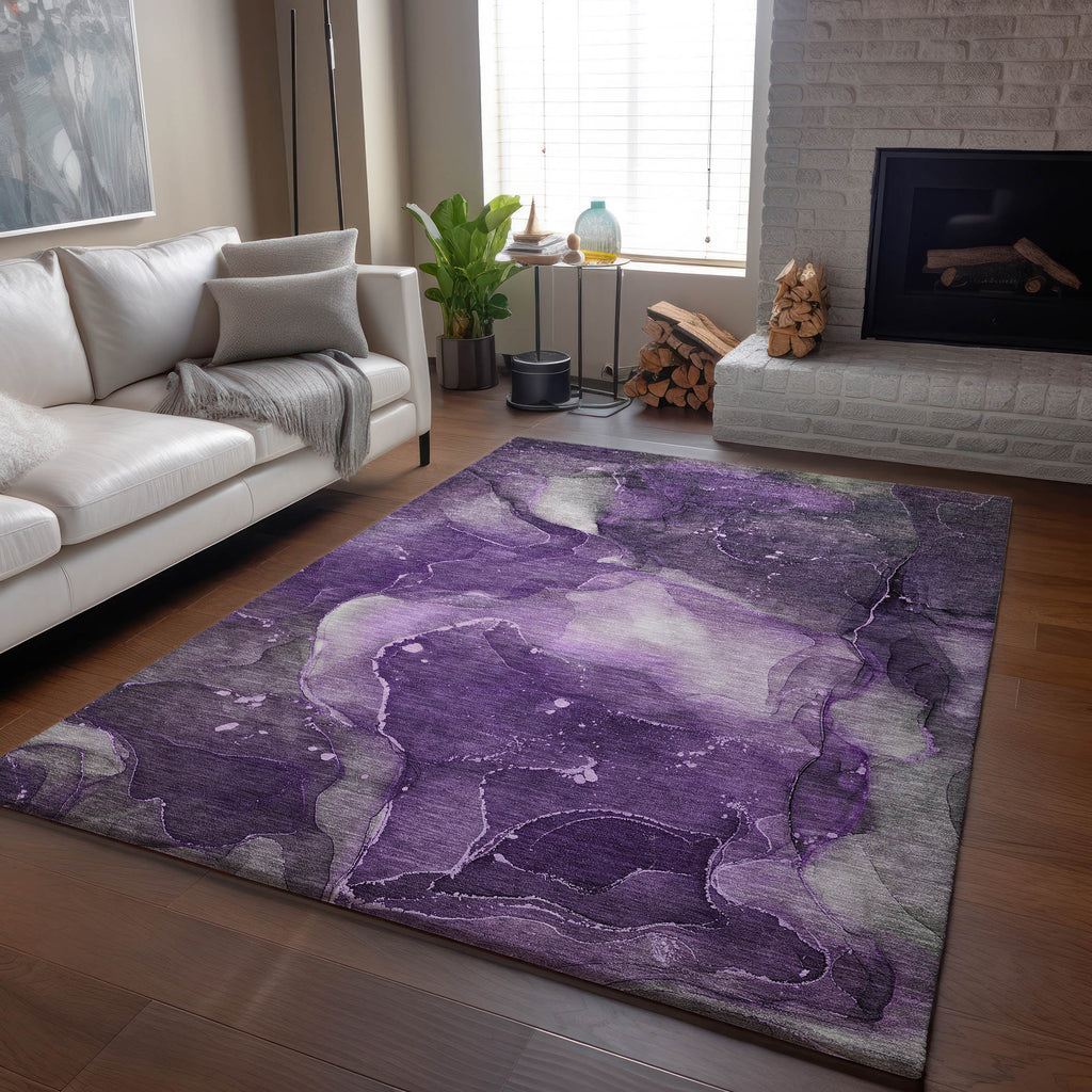addison mayfield amf522 purple rug