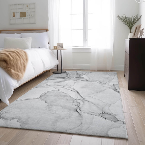 addison mayfield amf523 silver rug