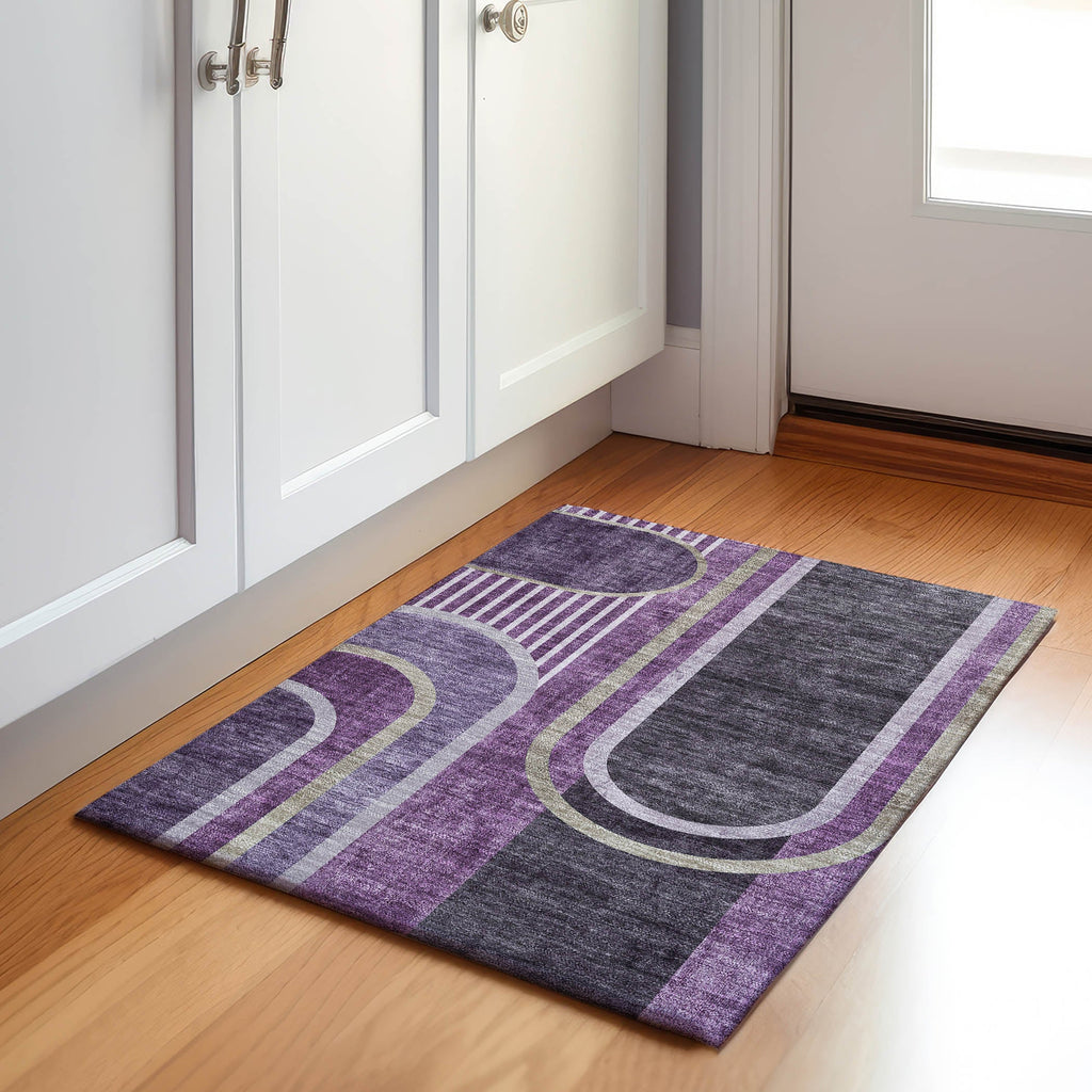 addison mayfield amf532 purple rug