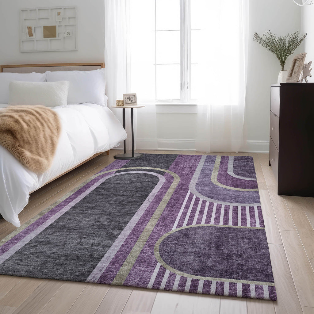 addison mayfield amf532 purple rug