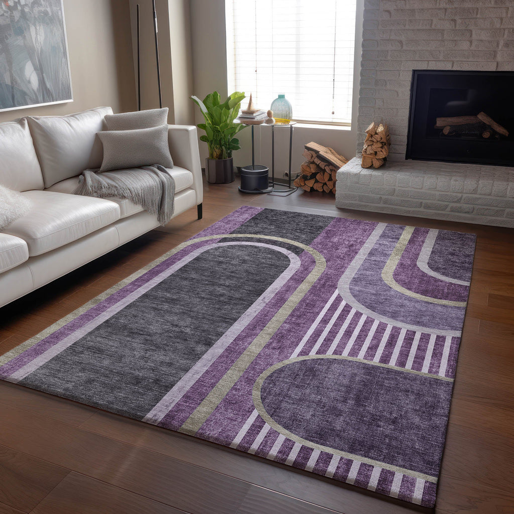 addison mayfield amf532 purple rug