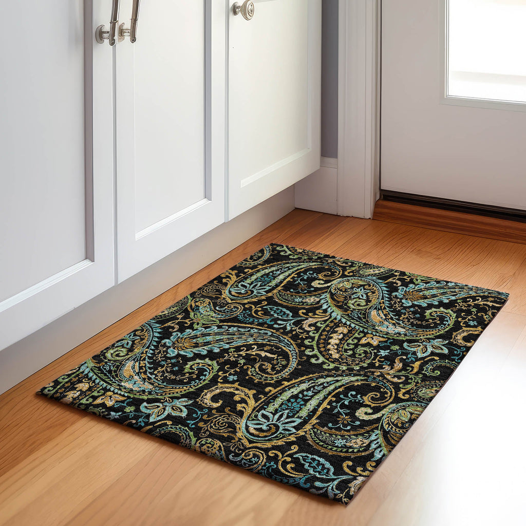 addison mayfield amf533 black rug