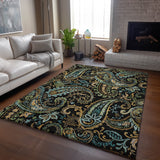 addison mayfield amf533 black rug
