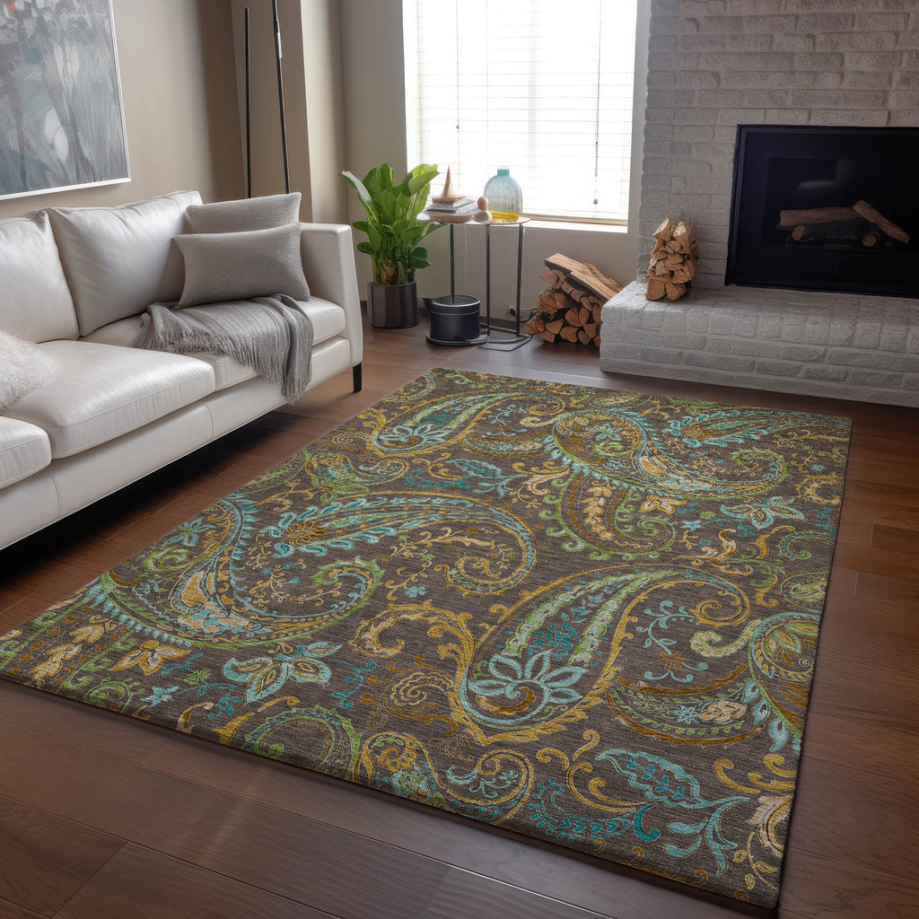 addison mayfield amf533 chocolate rug