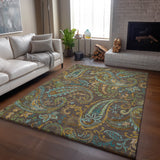 addison mayfield amf533 chocolate rug