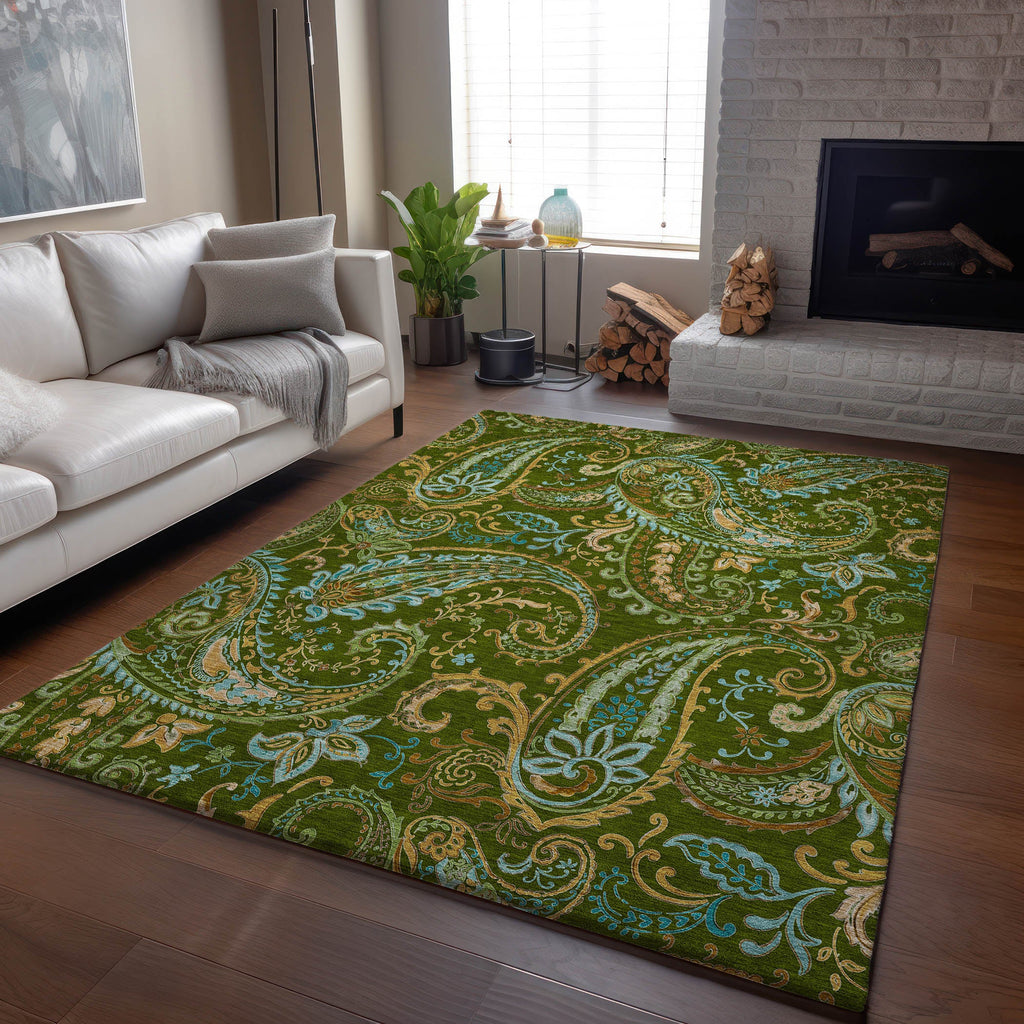 addison mayfield amf533 green rug