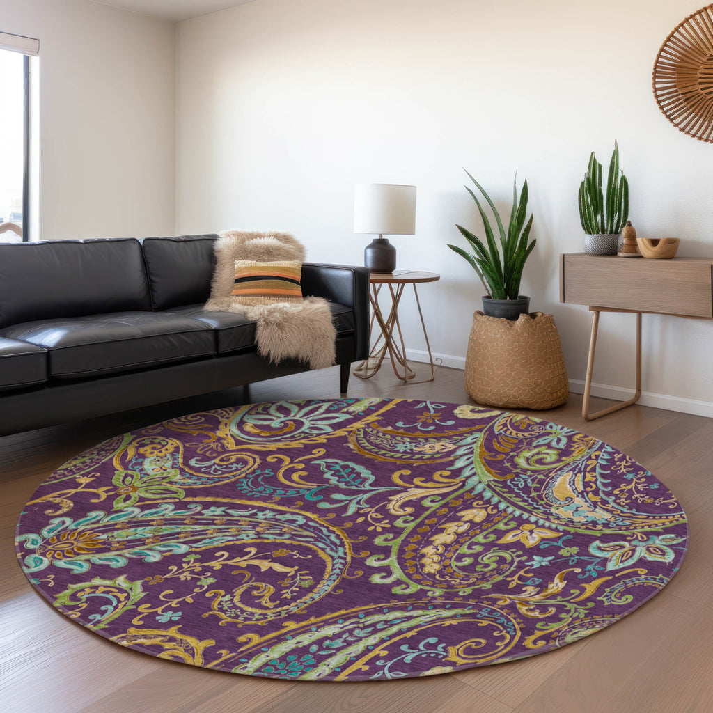 addison mayfield amf533 purple rug