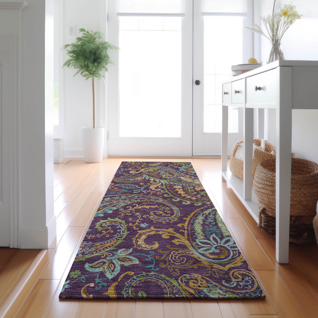 addison mayfield amf533 purple rug