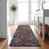 addison mayfield amf533 purple rug