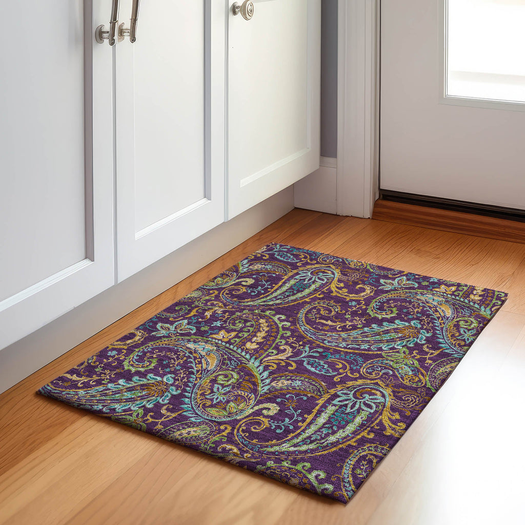 addison mayfield amf533 purple rug