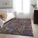addison mayfield amf533 purple rug