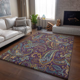 addison mayfield amf533 purple rug