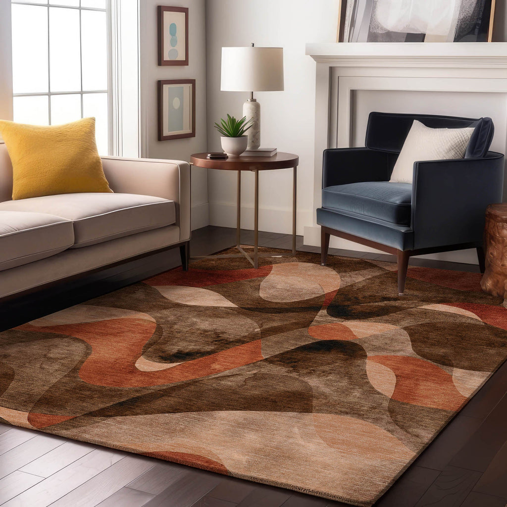 addison mayfield amf536 chocolate rug