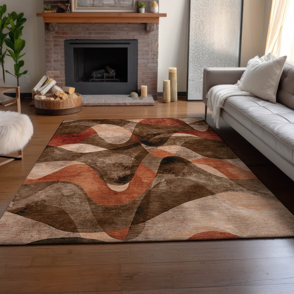 addison mayfield amf536 chocolate rug