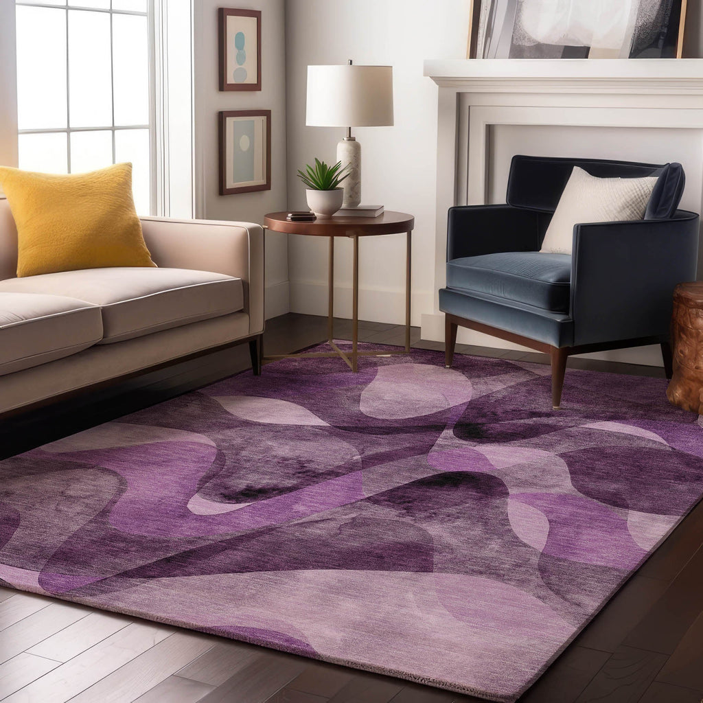 addison mayfield amf536 purple rug