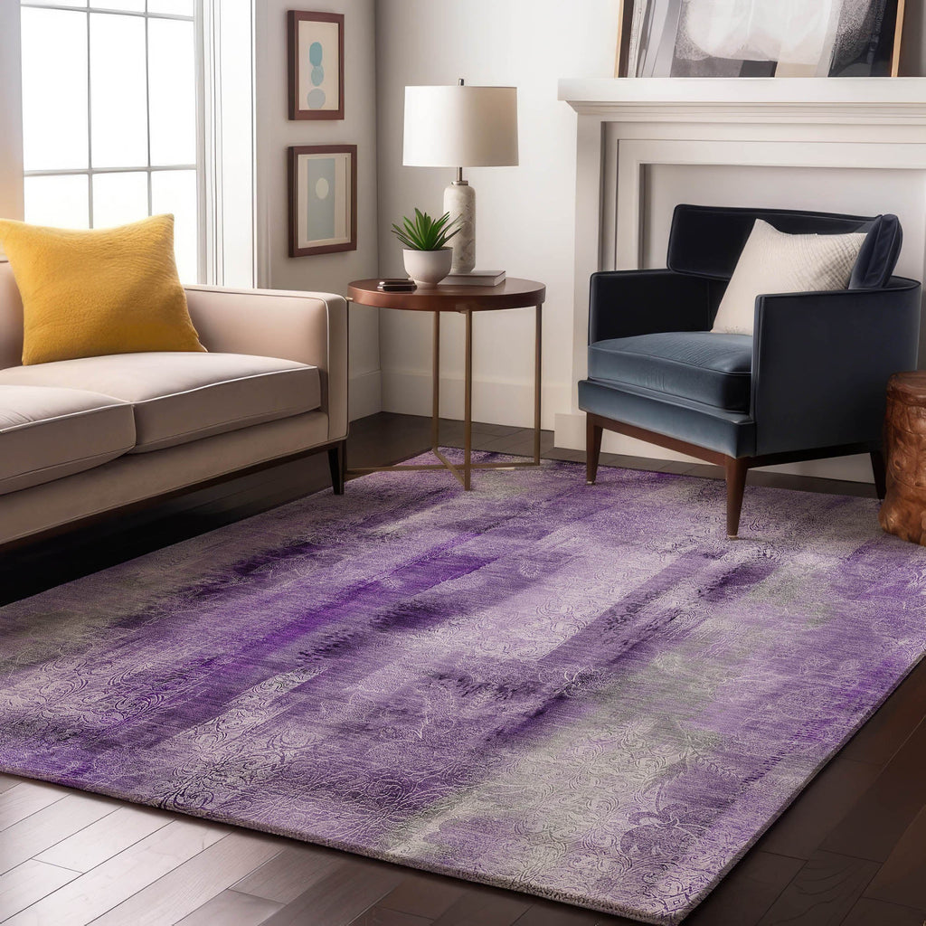 addison mayfield amf537 purple rug