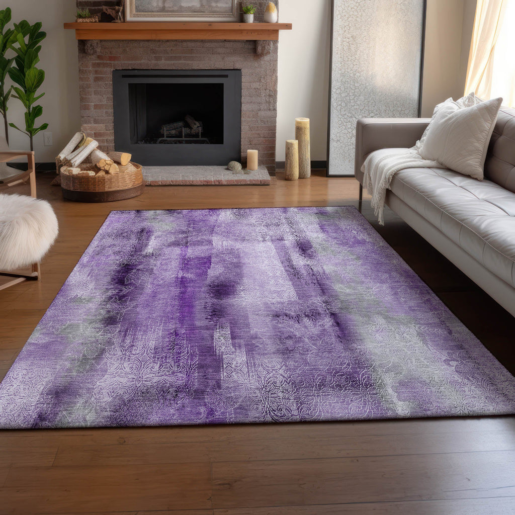addison mayfield amf537 purple rug