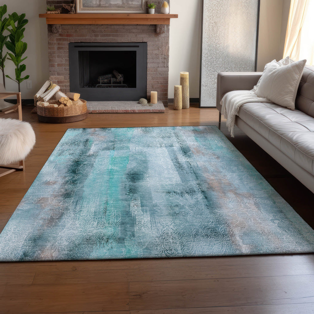 addison mayfield amf537 teal rug