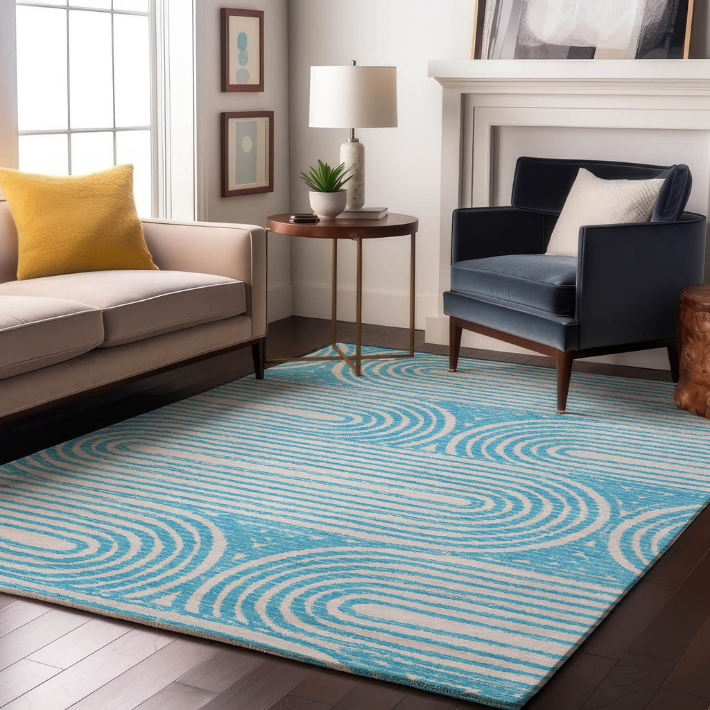 addison mayfield amf540 teal rug