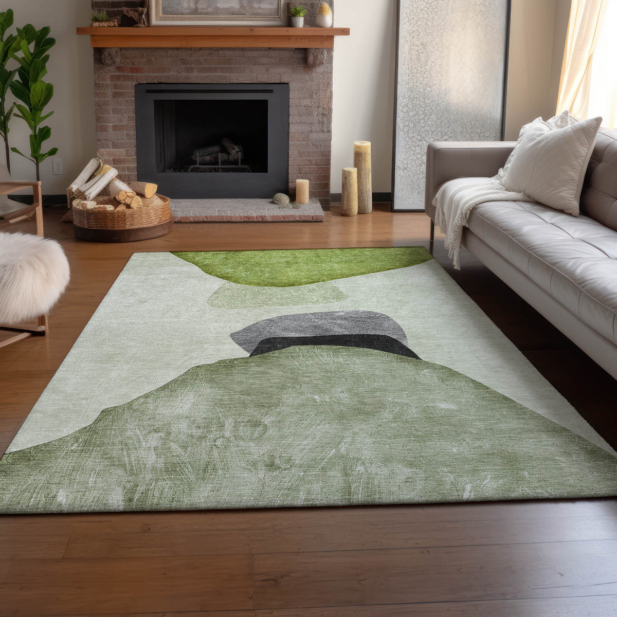 addison mayfield amf547 green rug