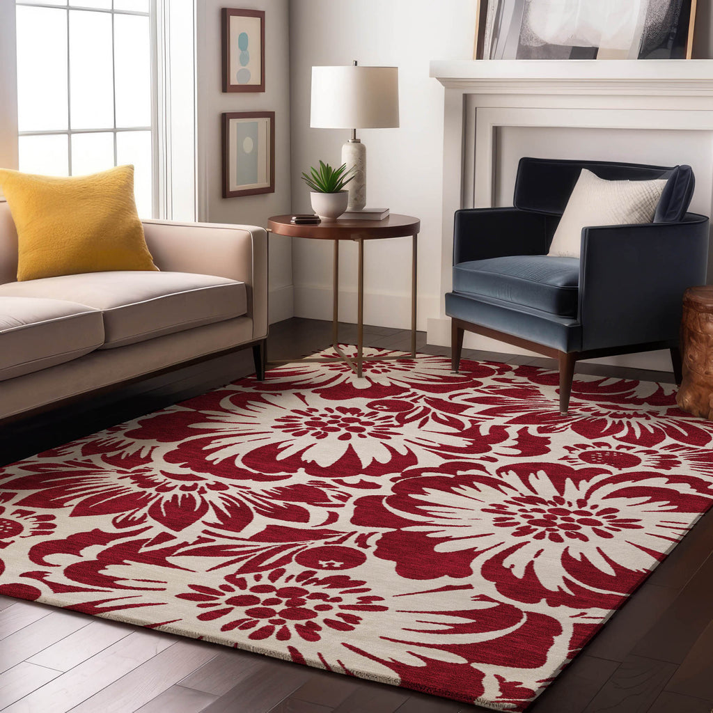 addison mayfield amf551 burgundy rug