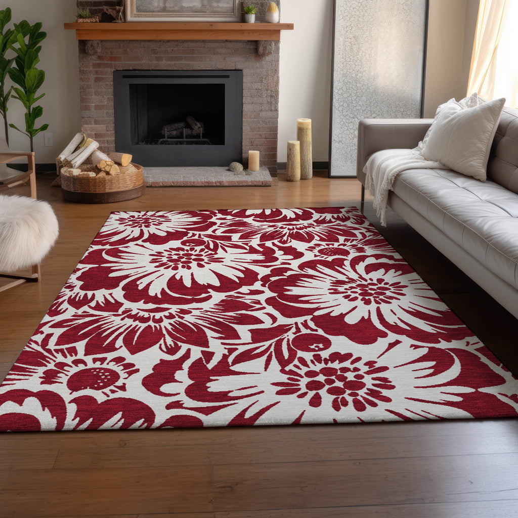 addison mayfield amf551 burgundy rug