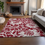 addison mayfield amf551 burgundy rug