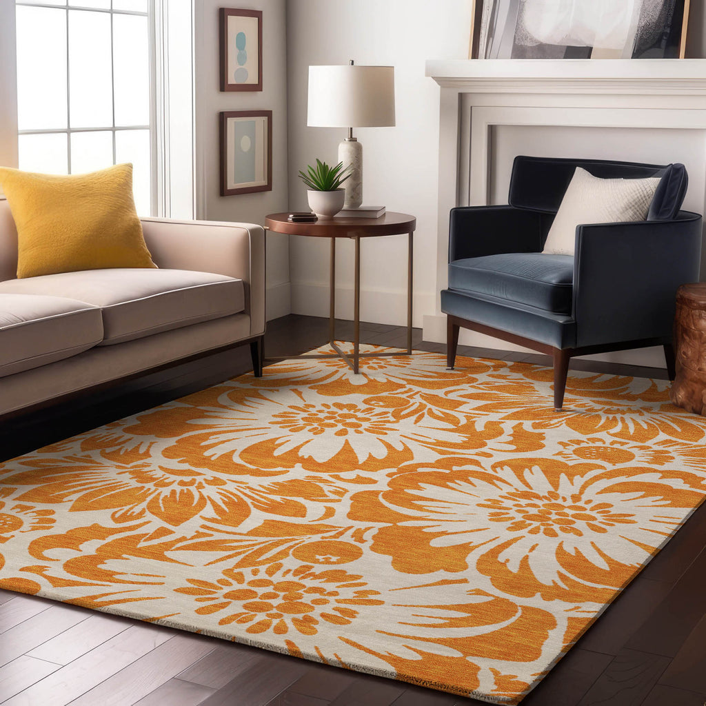addison mayfield amf551 orange rug