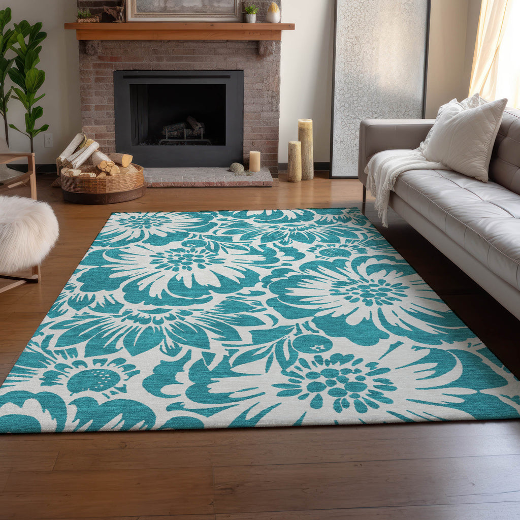 addison mayfield amf551 teal rug