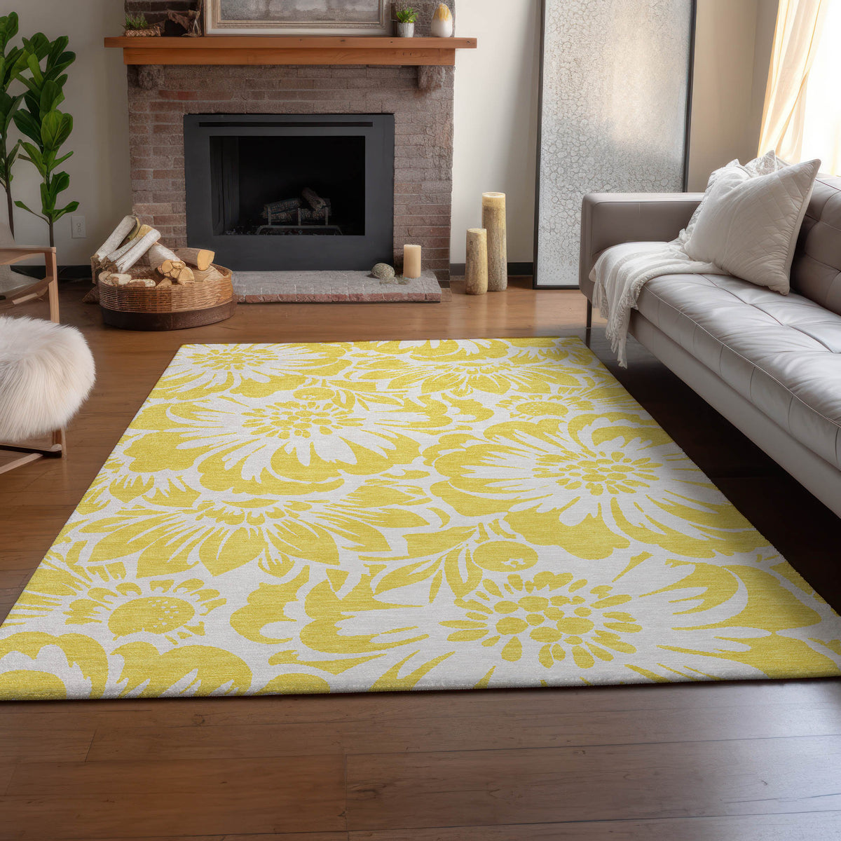 addison mayfield amf551 yellow rug