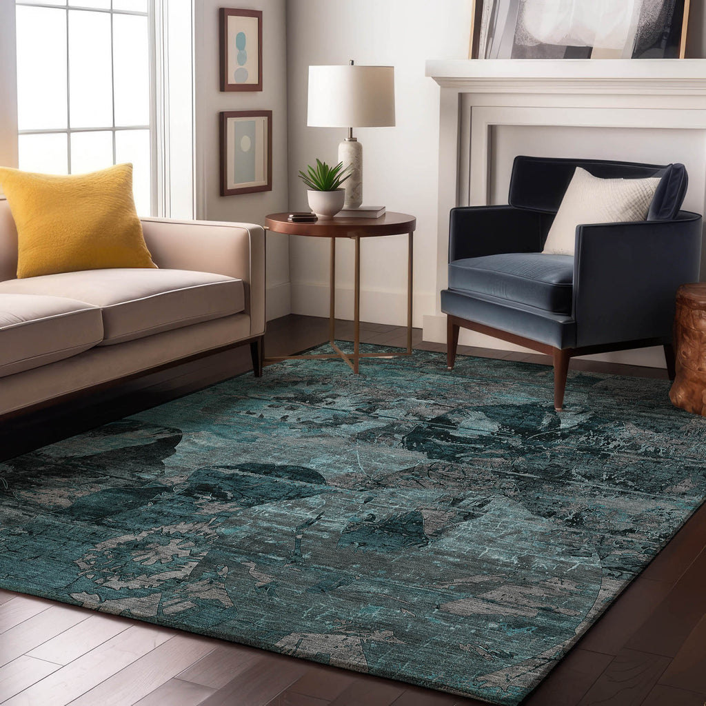 addison mayfield amf555 teal rug