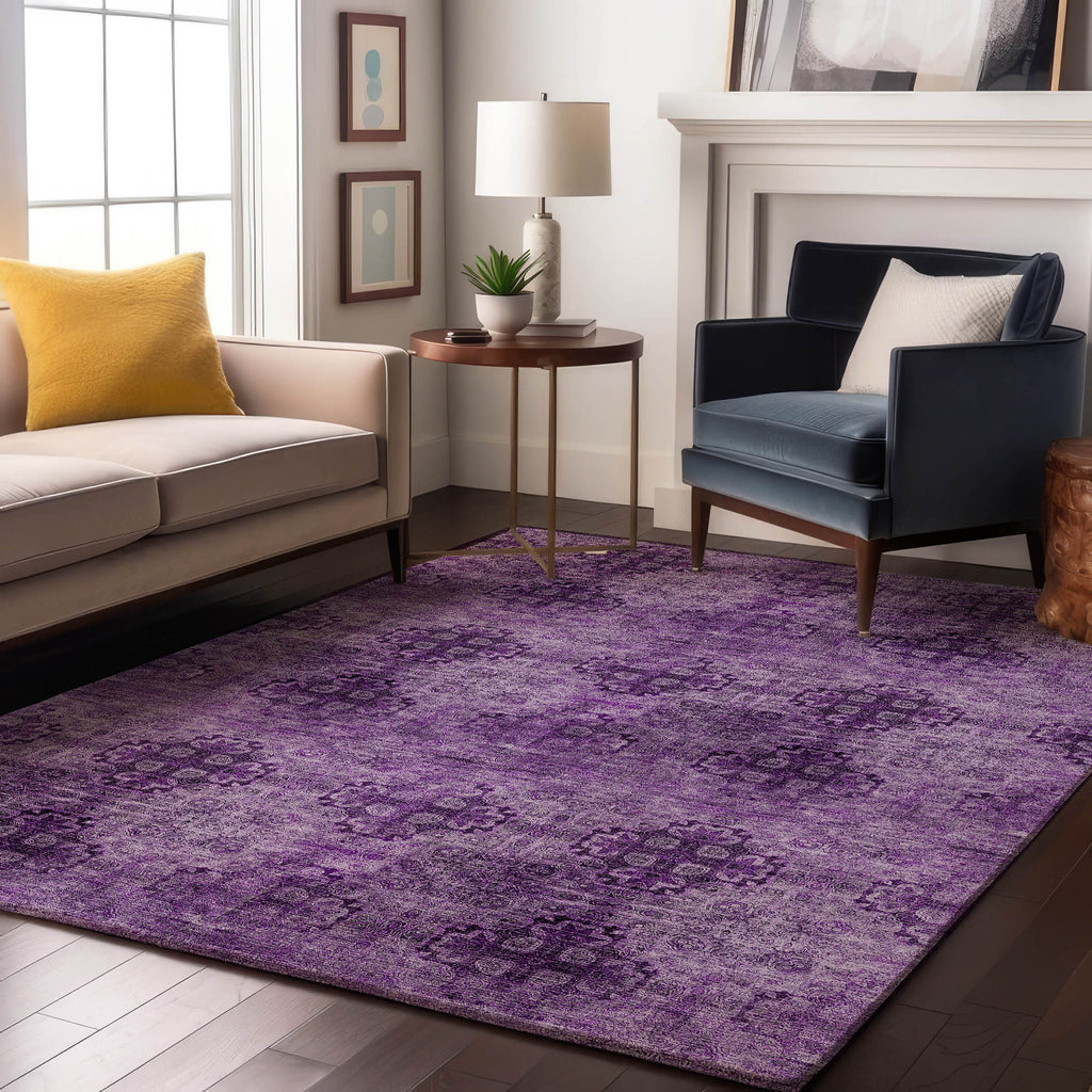 addison mayfield amf557 eggplant rug