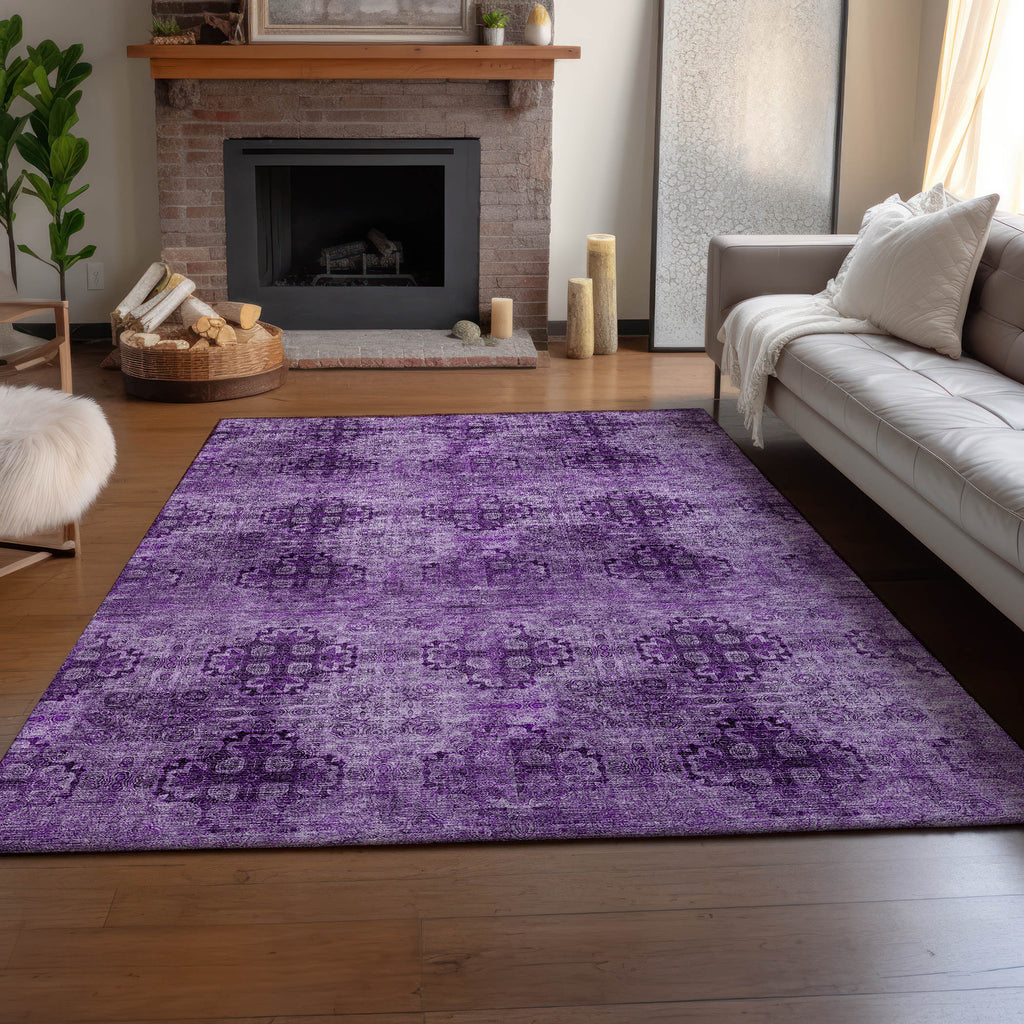 addison mayfield amf557 eggplant rug