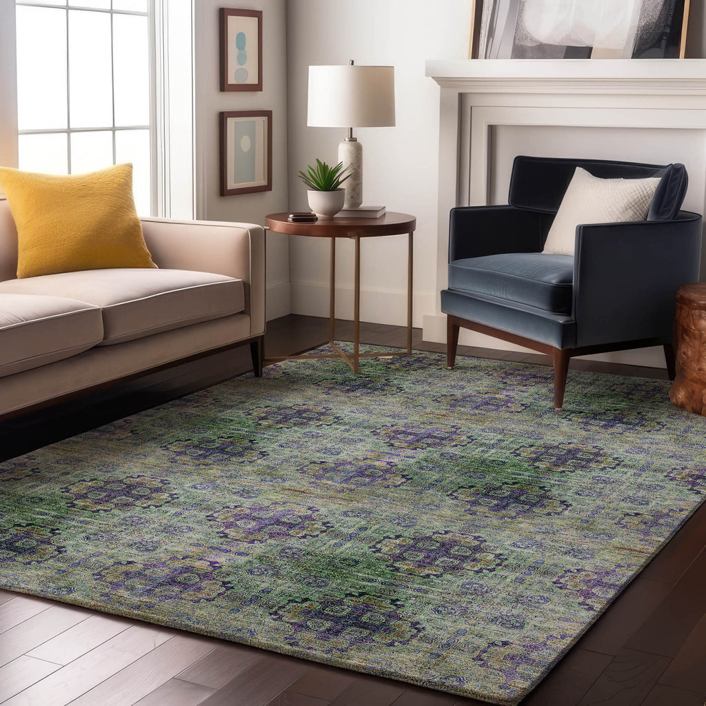 addison mayfield amf557 purple rug