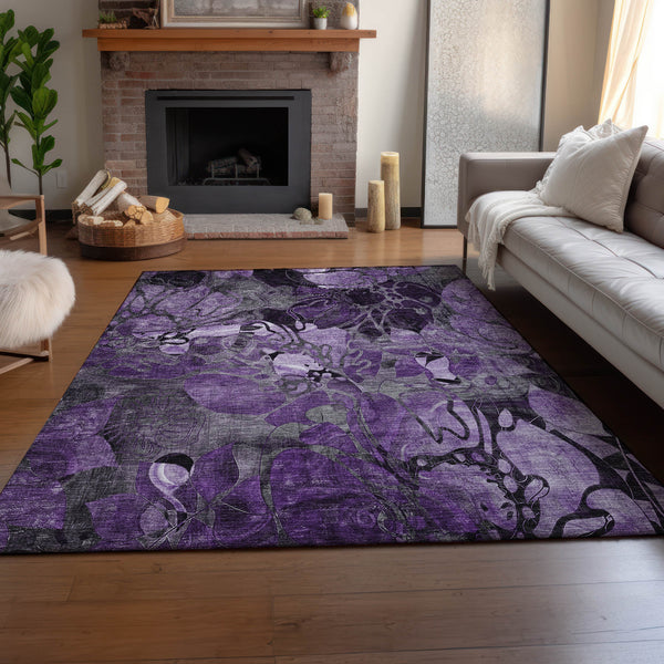 addison mayfield amf558 purple rug