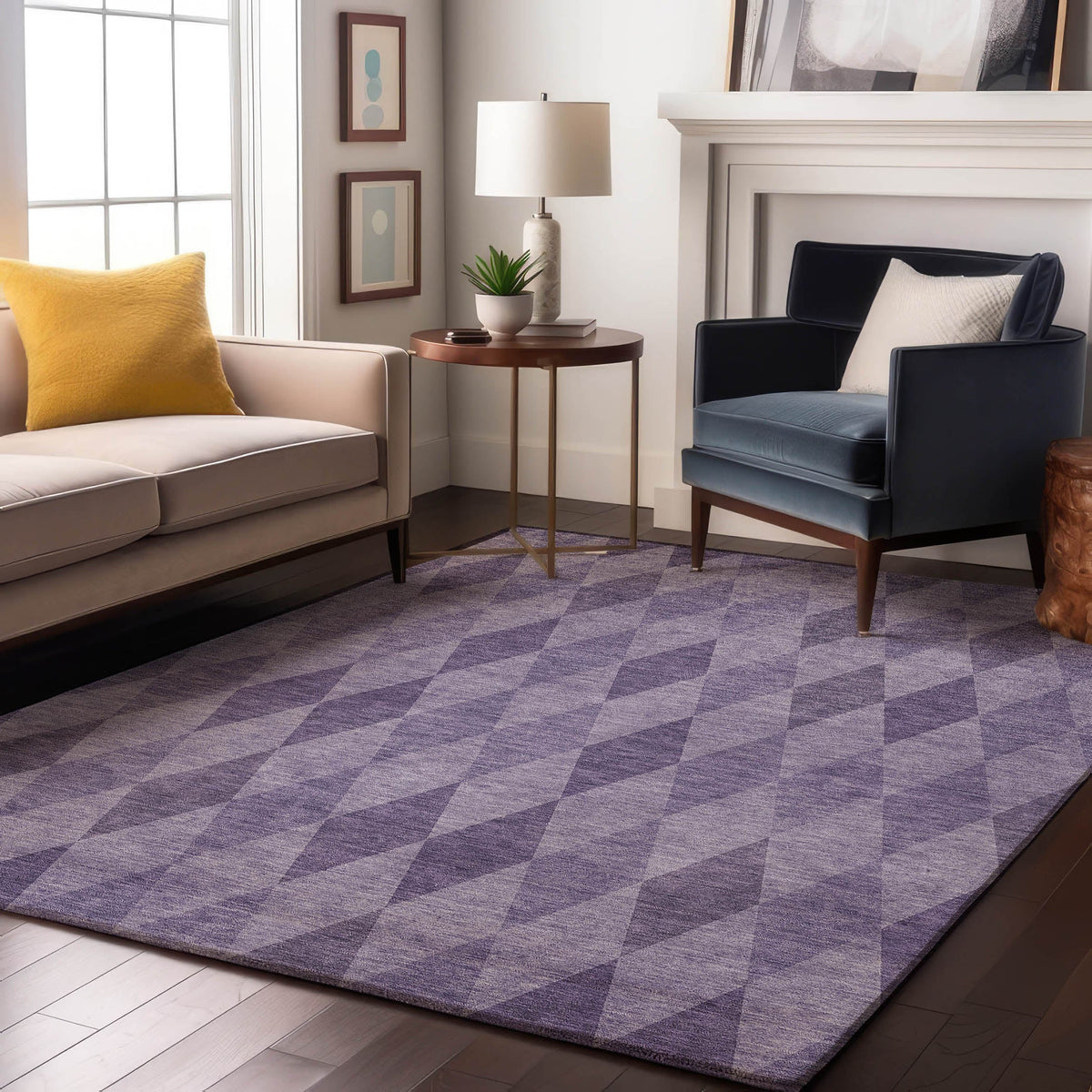 addison mayfield amf561 purple rug