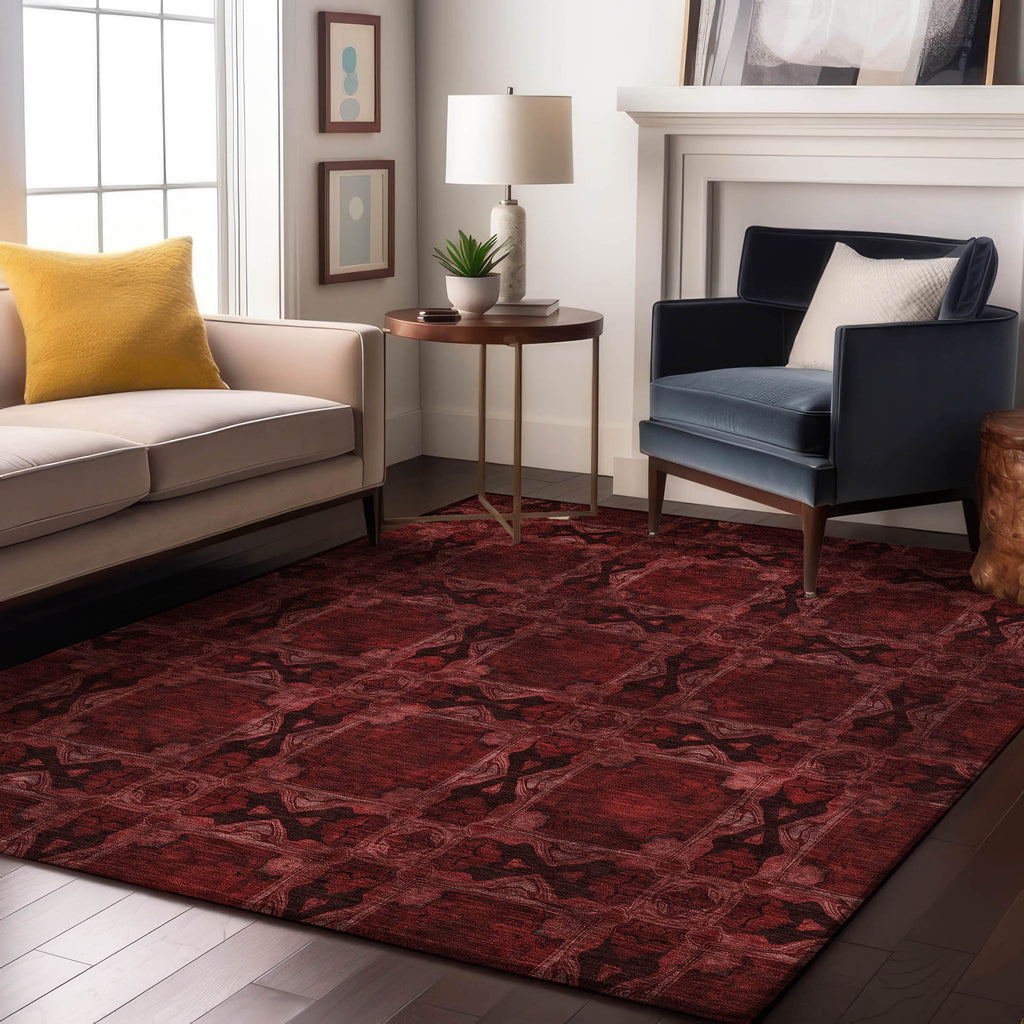 addison mayfield amf564 burgundy rug