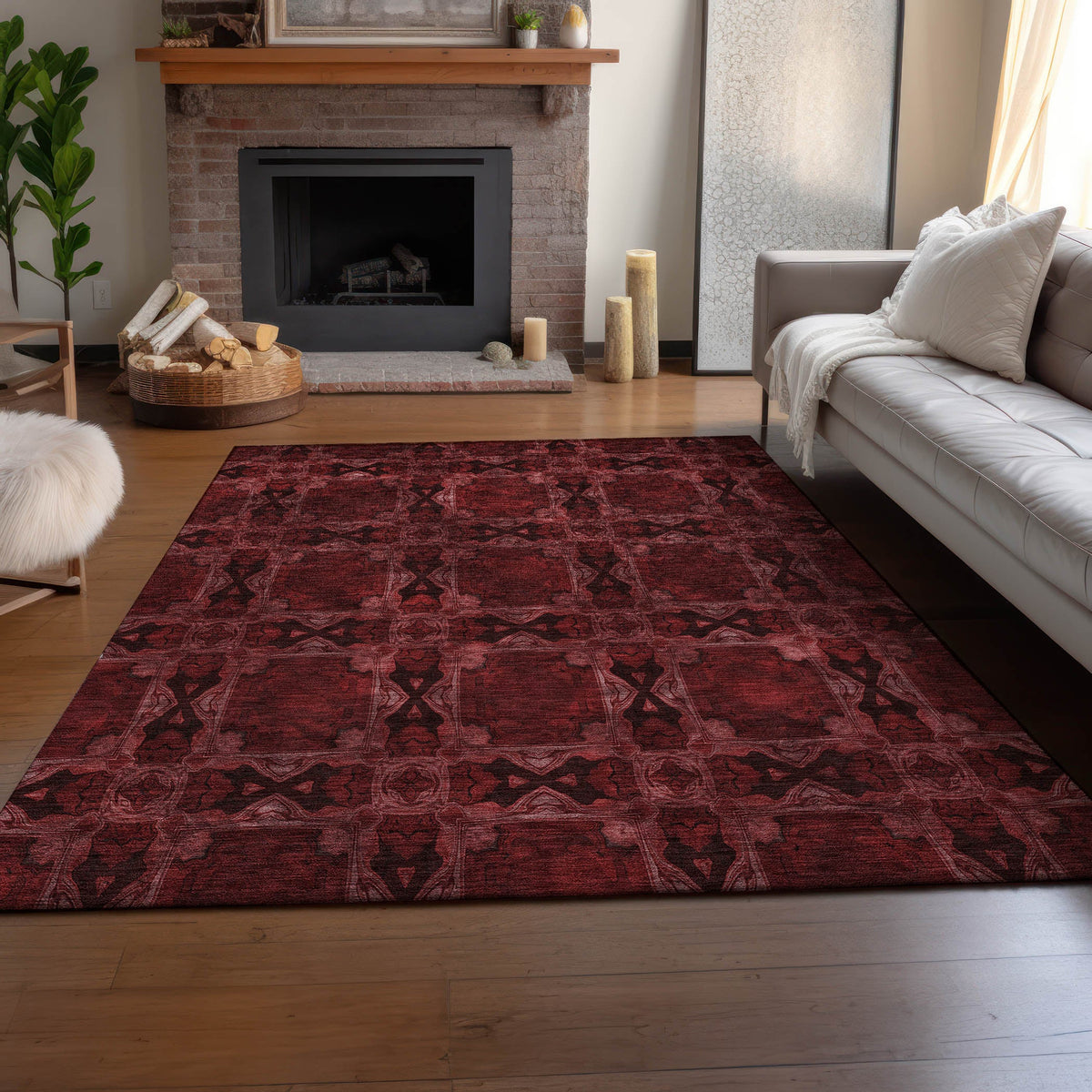 addison mayfield amf564 burgundy rug