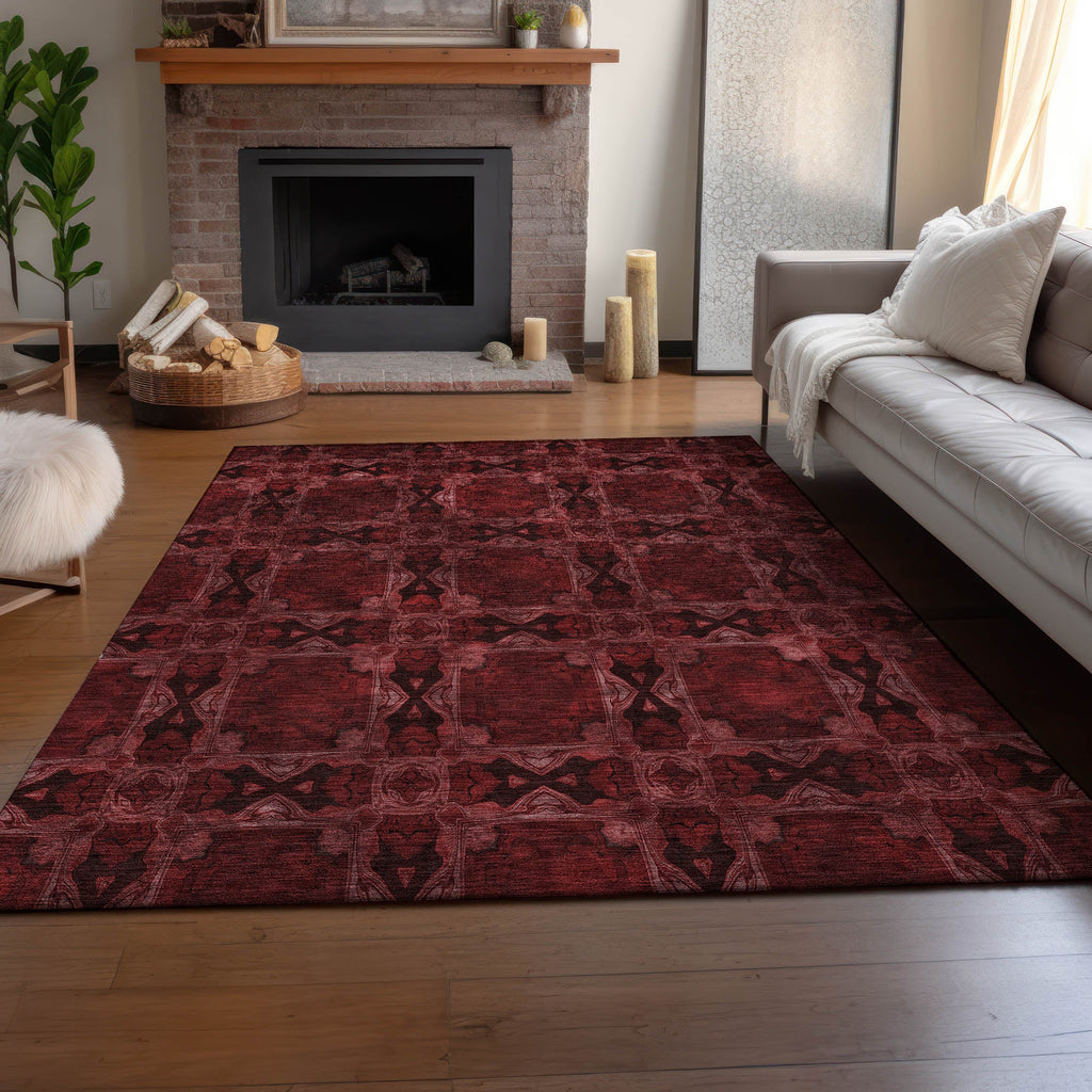 addison mayfield amf564 burgundy rug