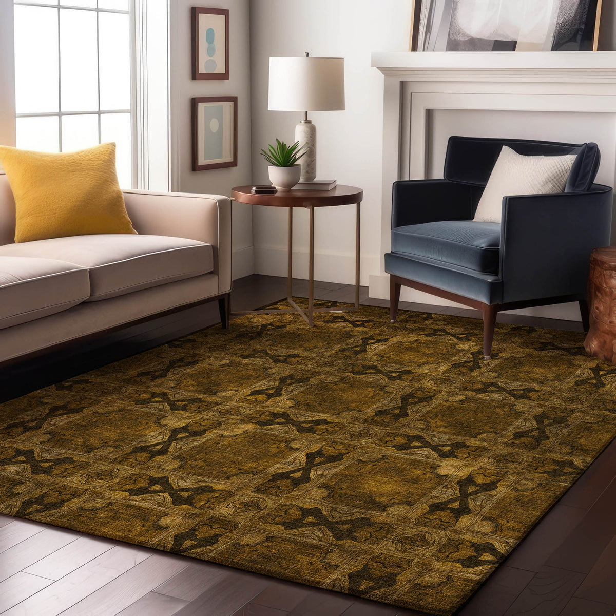 addison mayfield amf564 chocolate rug