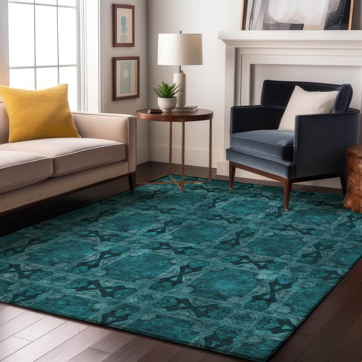 addison mayfield amf564 teal rug