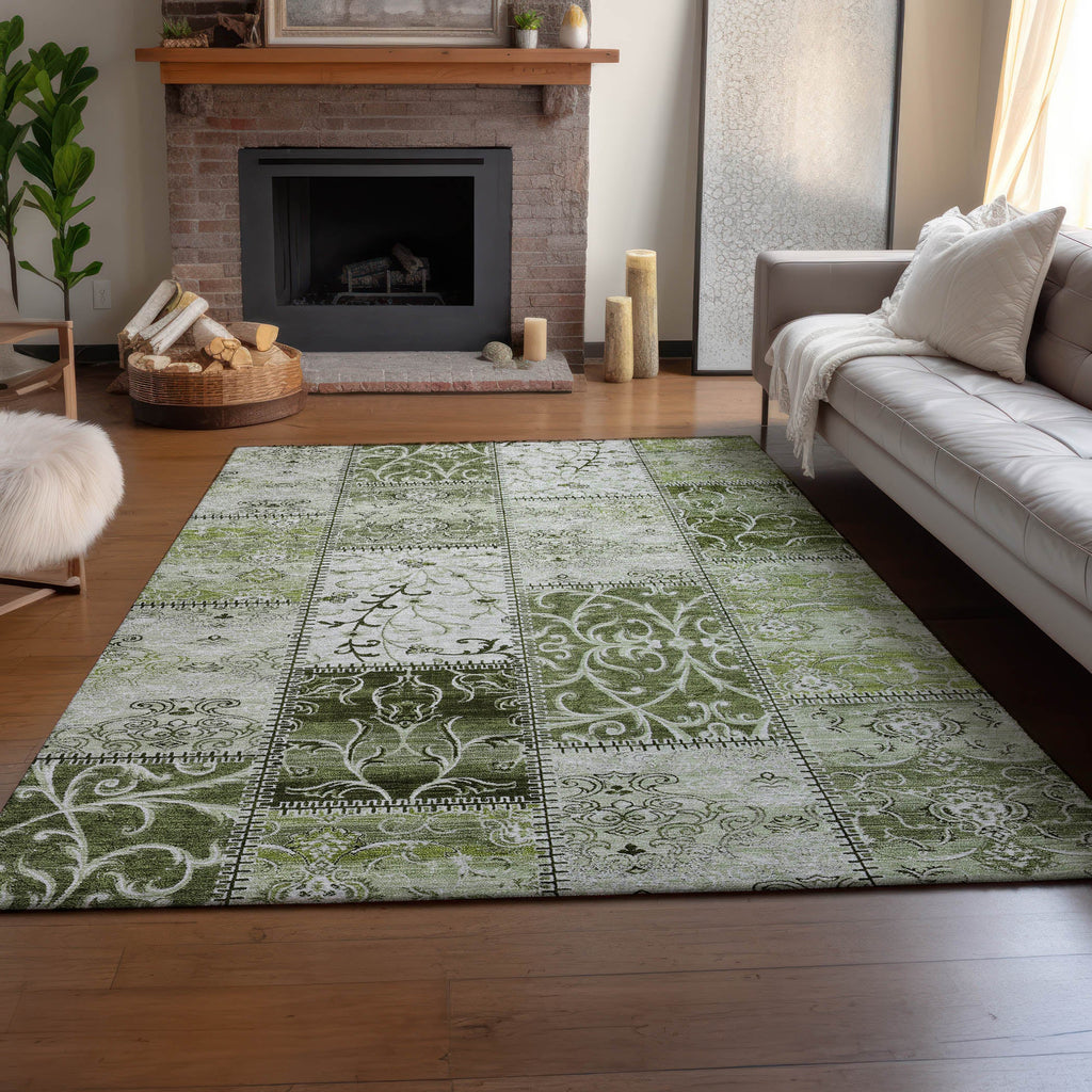 addison mayfield amf566 green rug